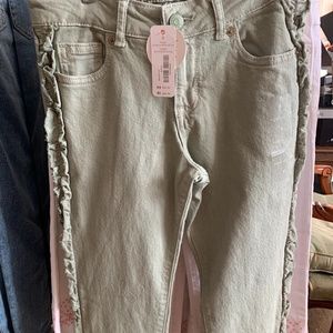 NWT Girls Light Green Gymboree Super Skinny Jeans